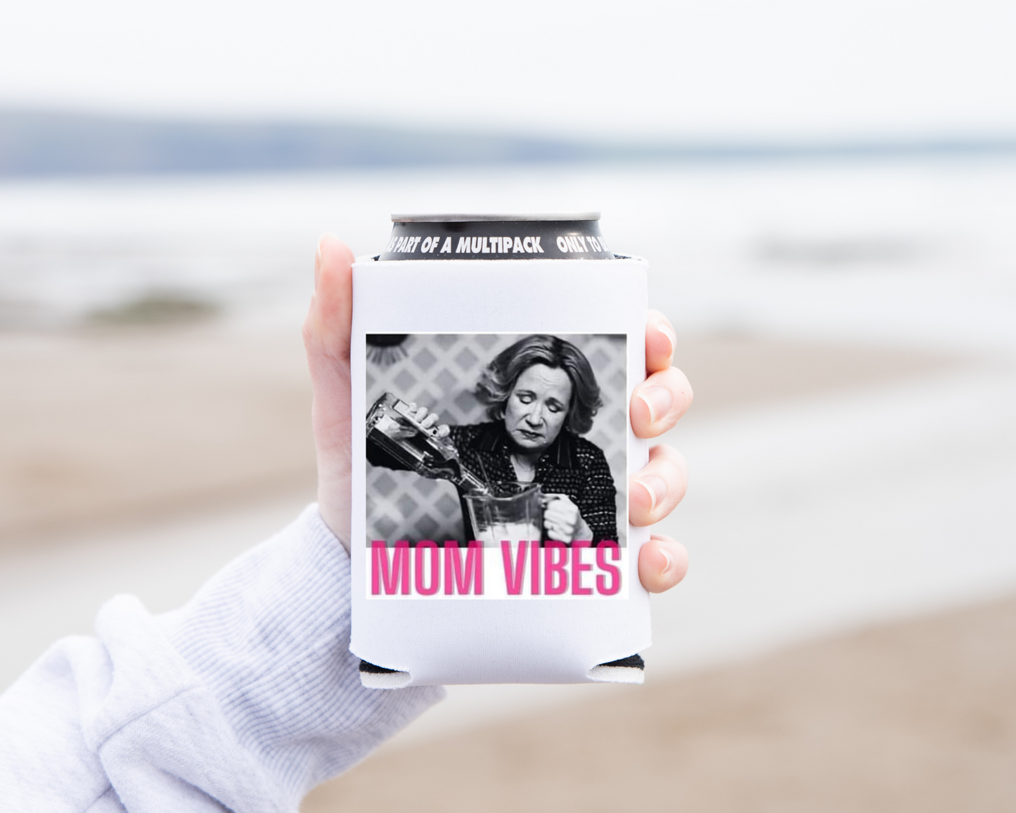 "Mom Vibes" Can Koozie