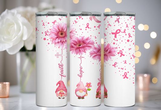 Breast Cancer; Faith, Hope 20oz Tumbler