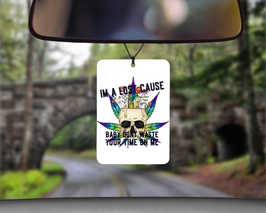 420 'Lost Cause' Skull Air Freshener