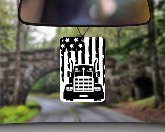 American 'Trucker' Car Air Freshener