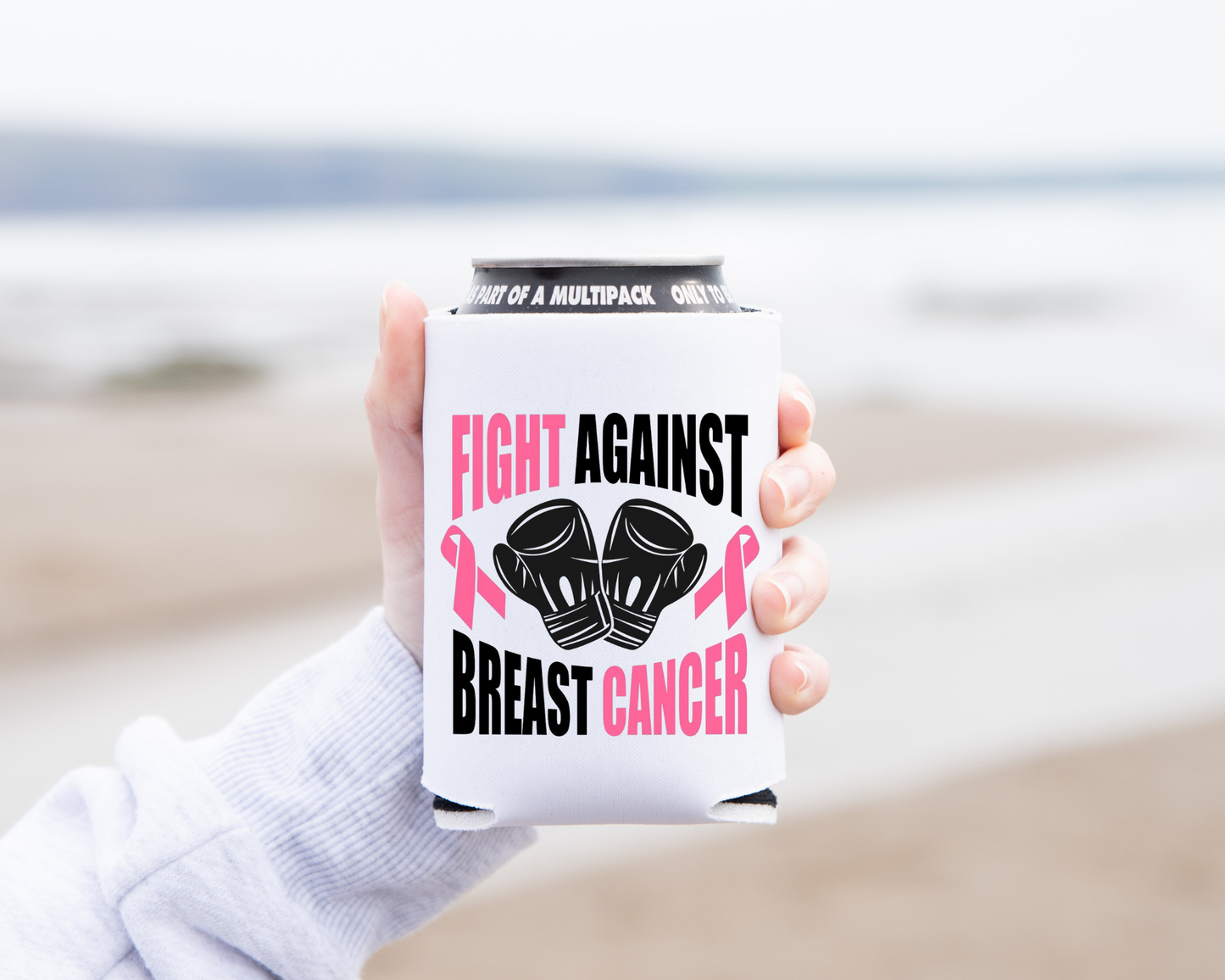 "Fight Cancer" Can Koozie