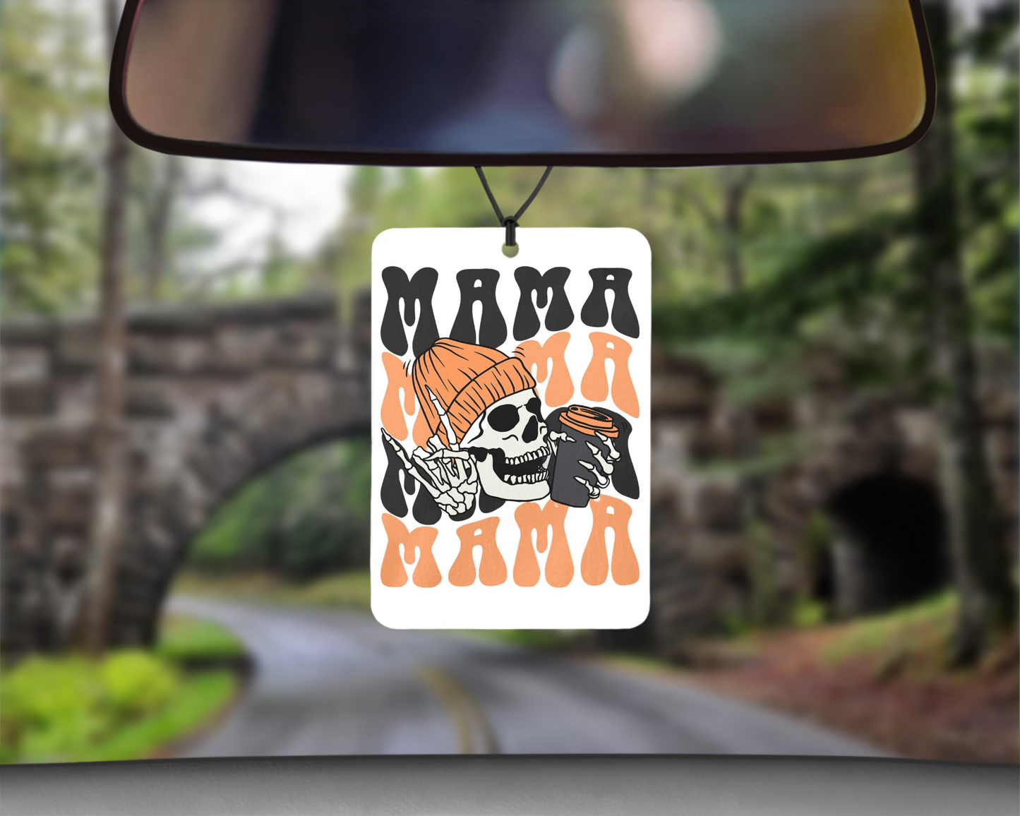 "Mama' Skull Car Air Freshener