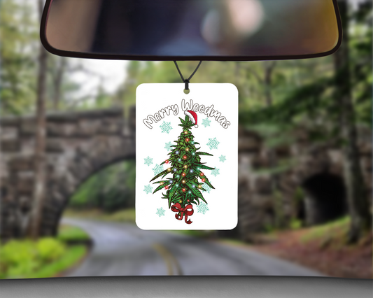 weedmas Christmas Car Air Freshener