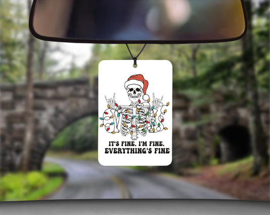 Everythings Fine Christmas Car Air Freshener