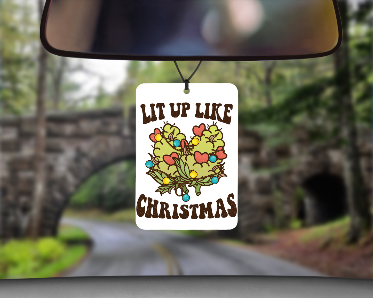 Lit Christmas Car Air Freshener