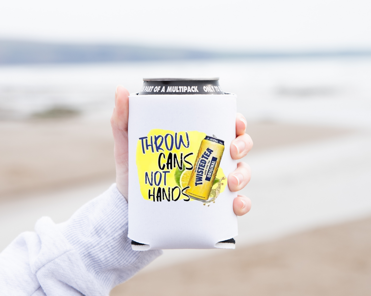 "Throw Cans " Can Koozie