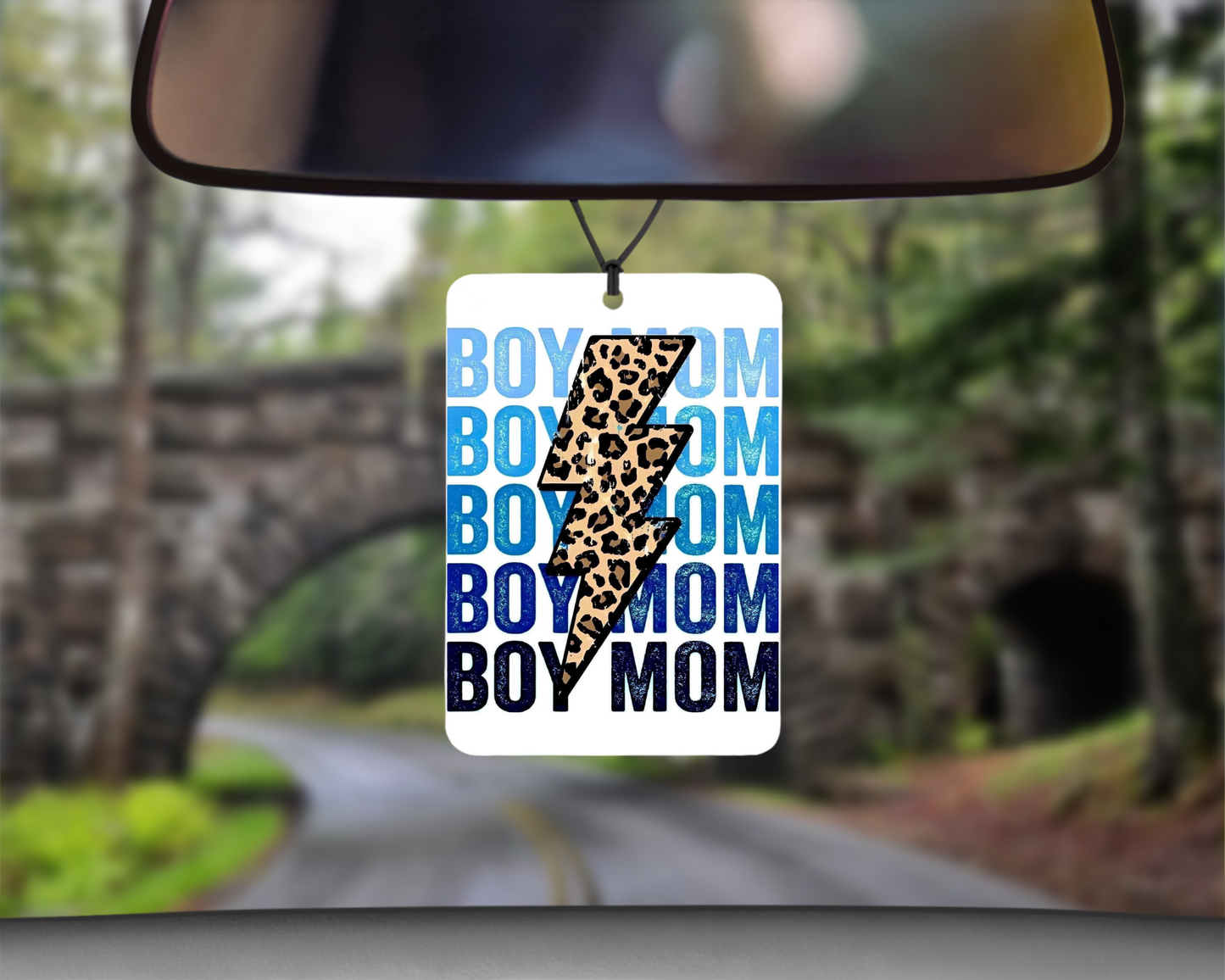 Boy Mom Cheetah Print Car Air Freshener