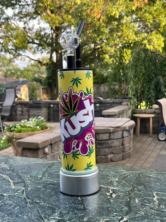 420 Pot Leaf Colorful Hookah Bong