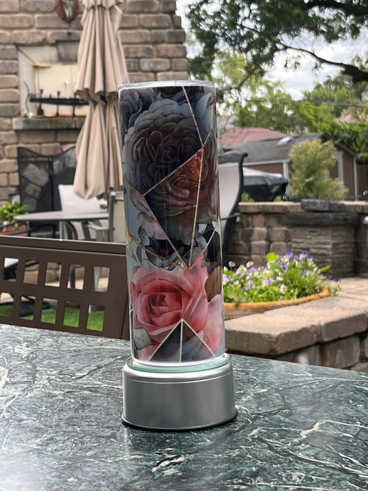 20oz Geometric Floral Tumbler