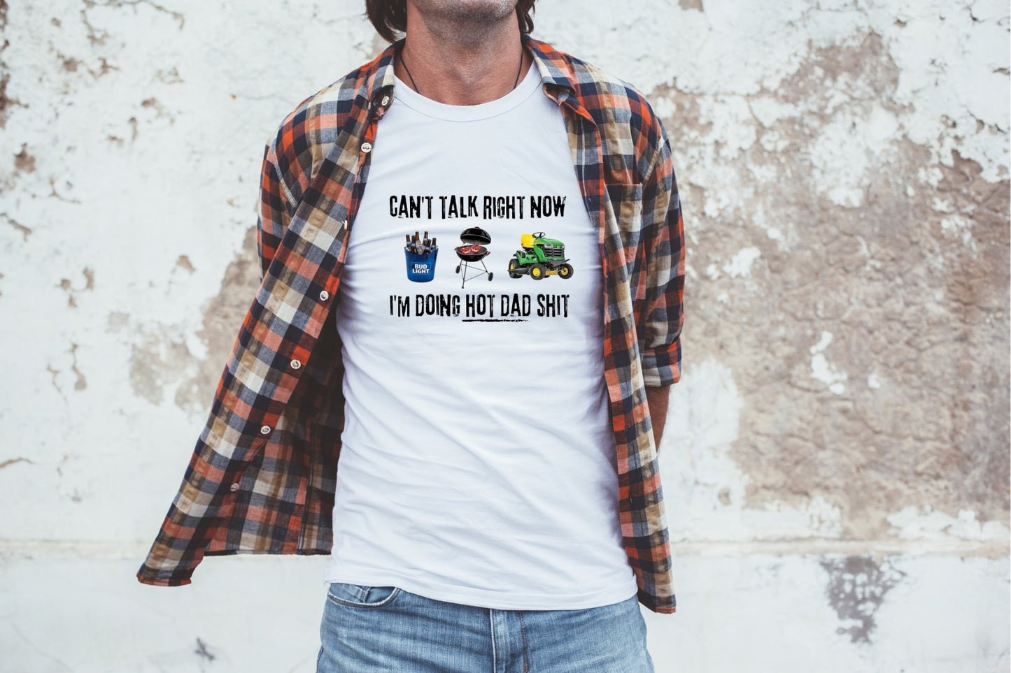 Dads "I Can't Talk Right Now" Short Sleeve Tee