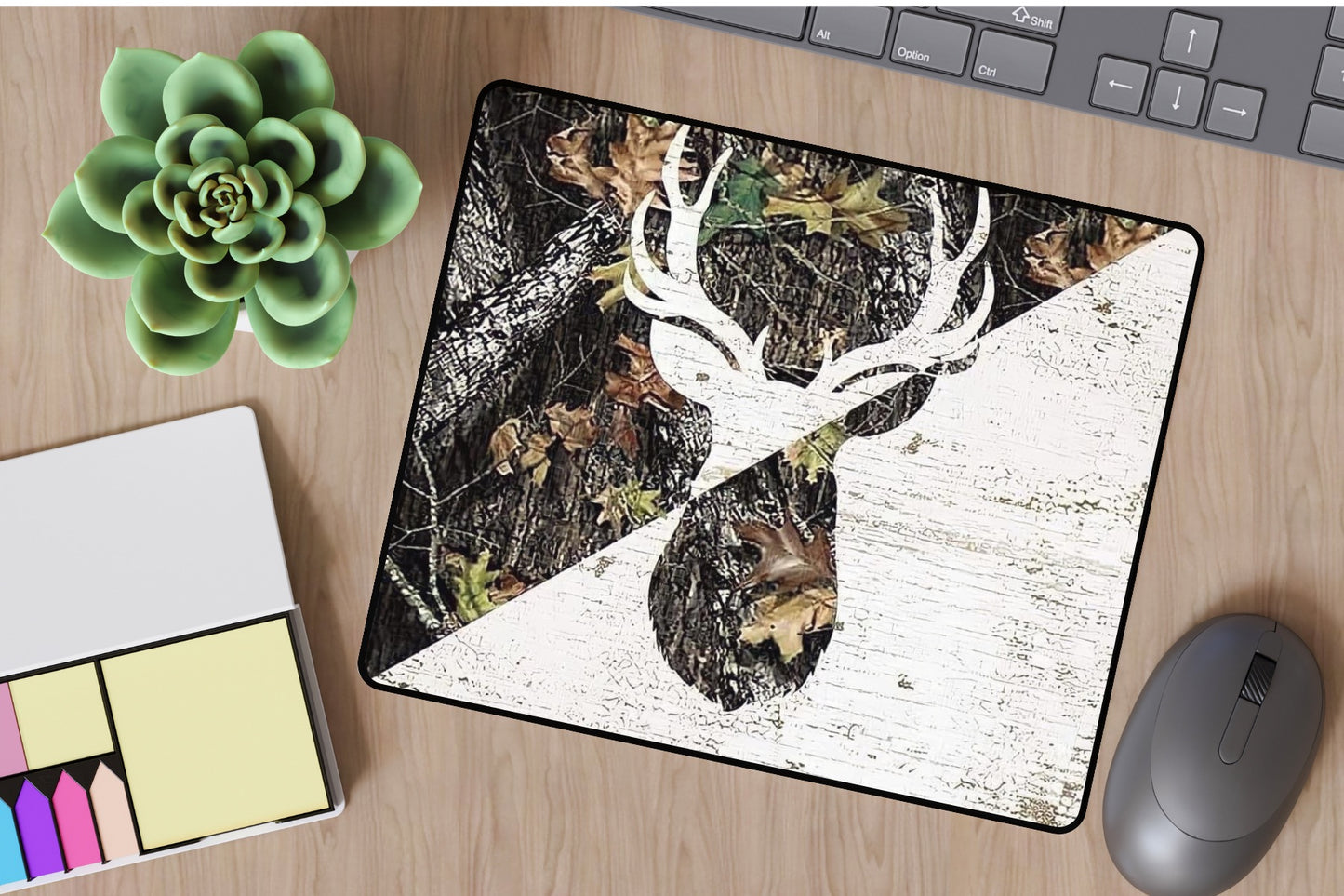 Camo Deer Mouse Pad